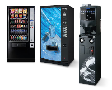 Kaffeeautomat, Colaautomat und Snackautomat